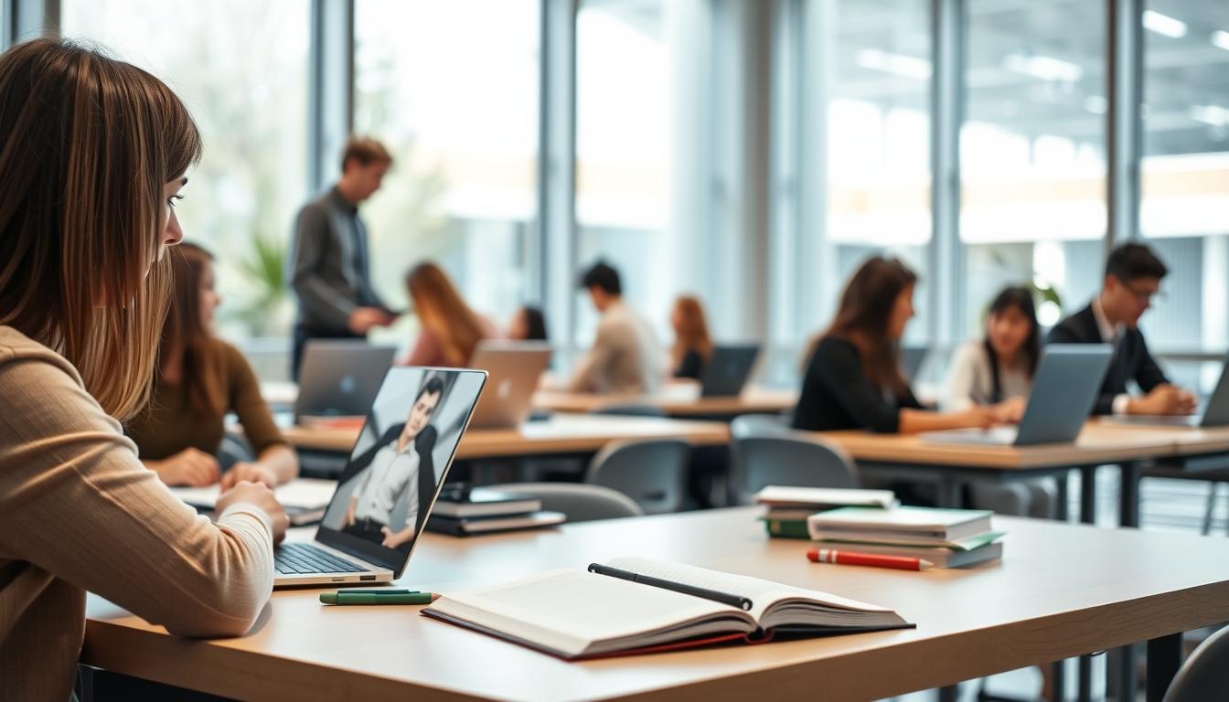Structured study materials and learning resources on a desk