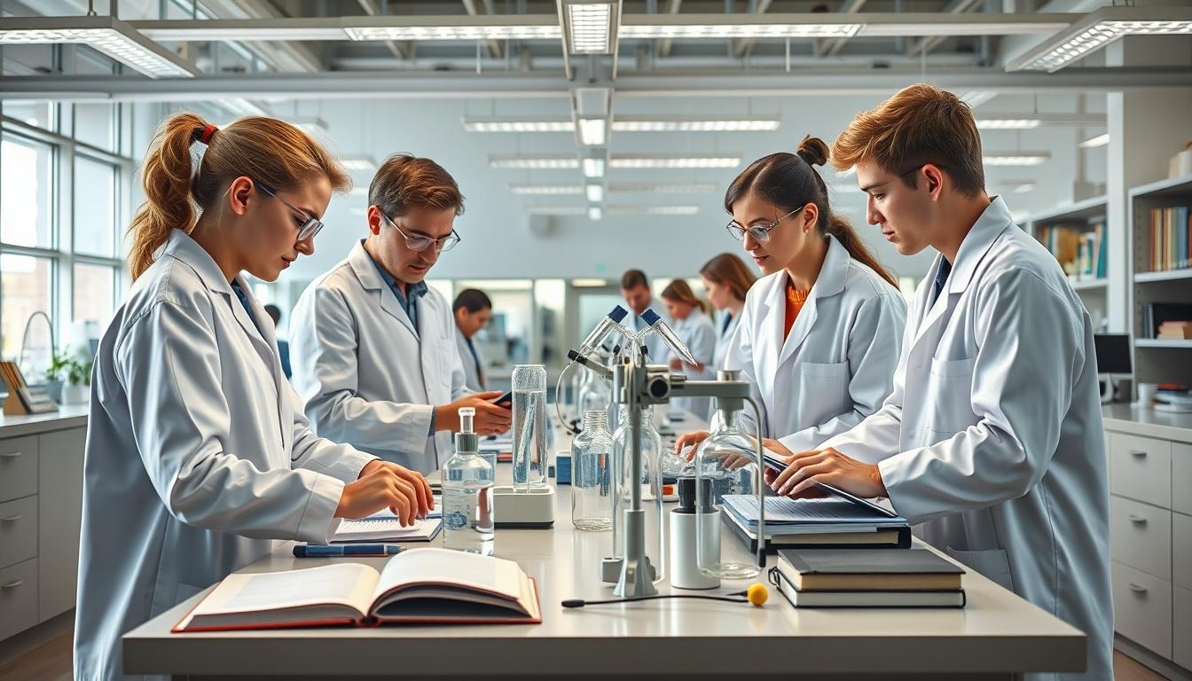 Student preparing for exams with study materials